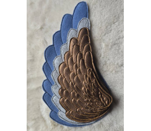 ADVENTSKALENDER 24. Dezember - Stickserie ITH - Engelsflügel LineArt Doodle Anhänger Stabdatei Appli